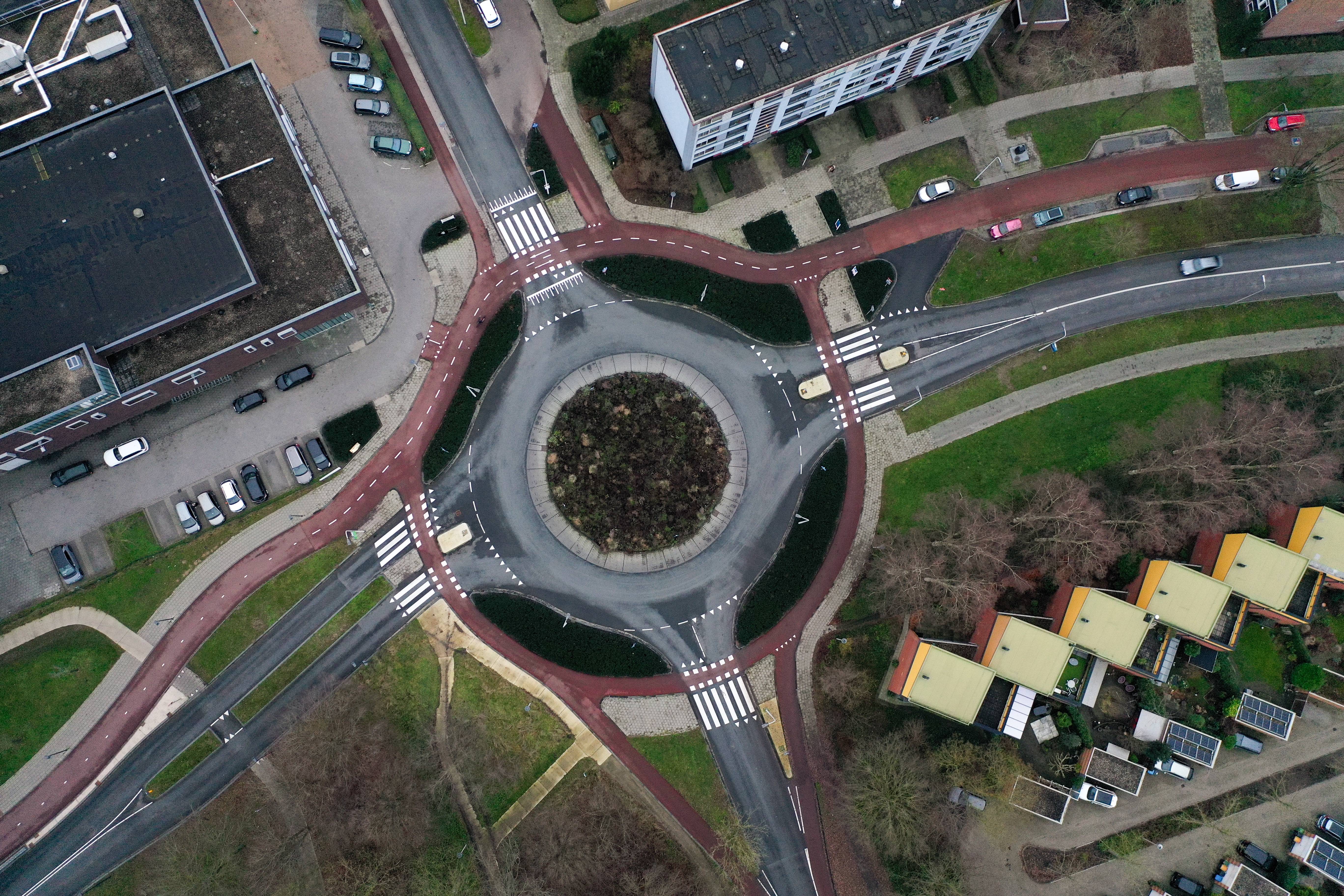 Stad Land Water Infrastructuur Rotonde