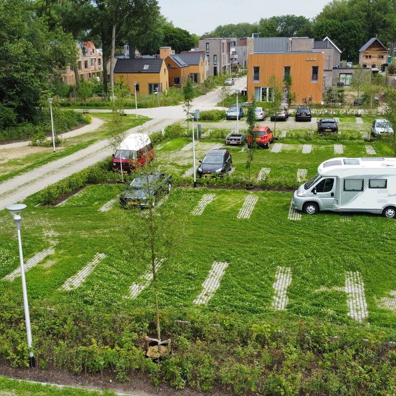 Stad Land Water Klimaat Groenparkeren