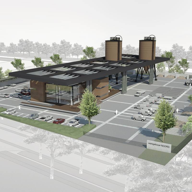 Buitenruimte werkgebouw Apeldoorn