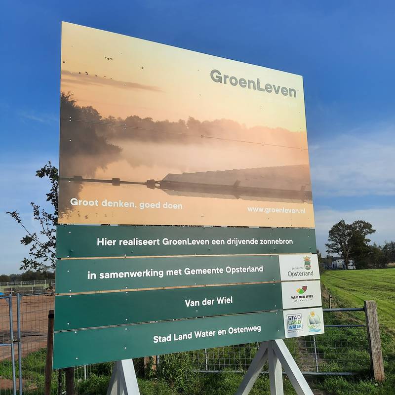 Groen Leven bouwbord